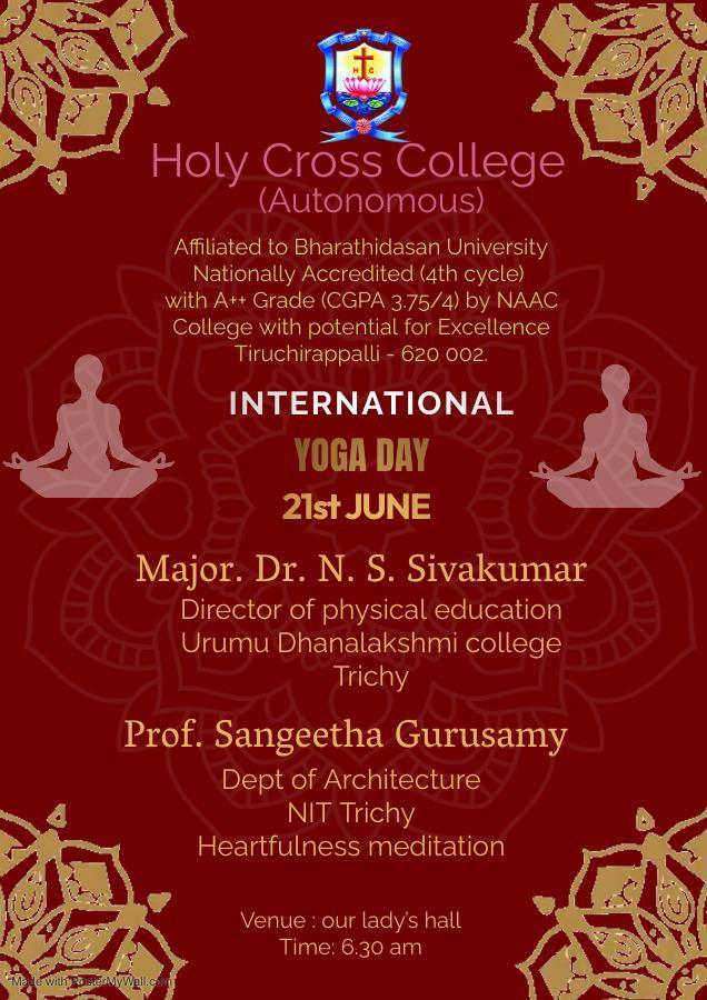 Yoga Day Invite 2025